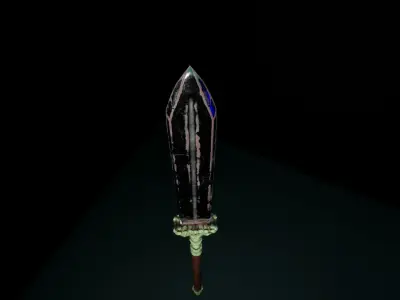 Fantasy Spear Low-poly 3D model purchase