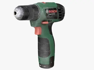 Electric Screwdriver - 3D Scanned - photorealistic Low-poly 3D model
