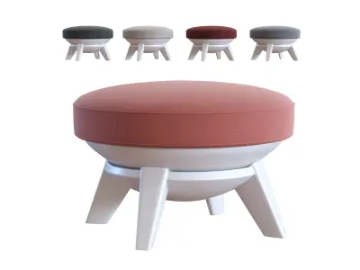 Modern Ottoman - Sway Lounge Seating Low-poly 3D model