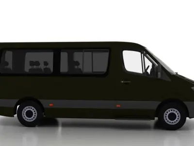 Mercedes Benz Sprinter L2H1 2015 Passenger UK 3D model
