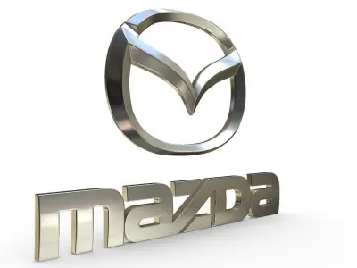 mazda logo 3D model