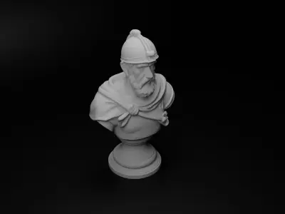 Medieval Archer Bust Chess 3D print model buy