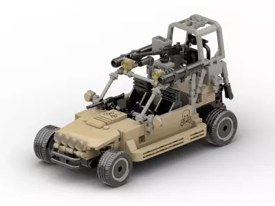 MocBricks3D - Lego Military Buggy 3D print model by twind