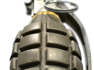 American Frag hand grenade MK2 3D model