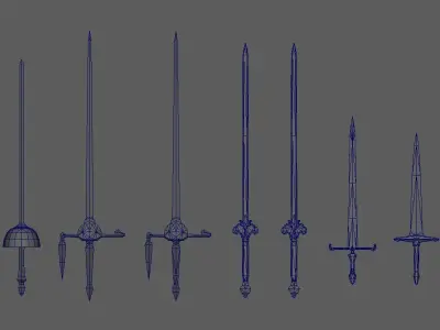 weapon sword Free low-poly 3D model