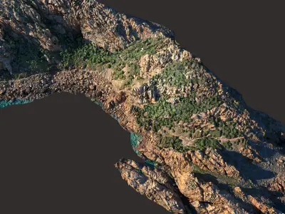  Mountain cliff tropical island 