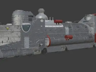 Train Iron Fortress 3D model