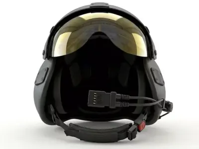Jet Pilot Helmet 3D model