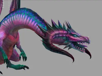 Model Dragon Low-poly 3D model