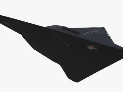 F-117 Nighthawk Stealth Aircraft in Flight 3D model