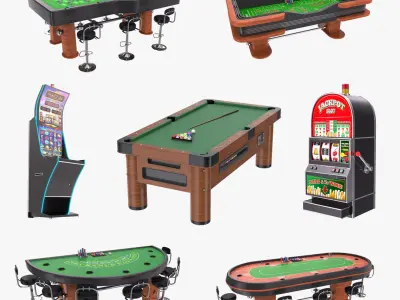 Casino Props Pack 3D model