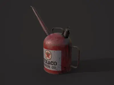 Oil Can Low-poly 3D model