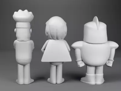 The Impossibles Heroes and Impossimobile - 1966 Hanna-Barbera 3D print model