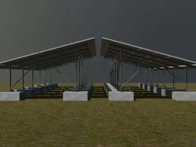 Solar panel 3D model purchase