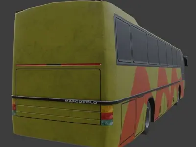 Marcopolo Viaggo GV 1000 Low-poly 3D model