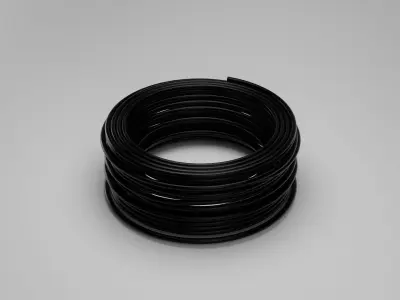 Cable Coil  Free low-poly 3D model