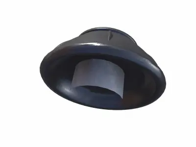 Industrial Knob Low-poly 3D model