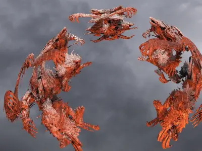 Ghost Hand Sculpture large 2 3D model