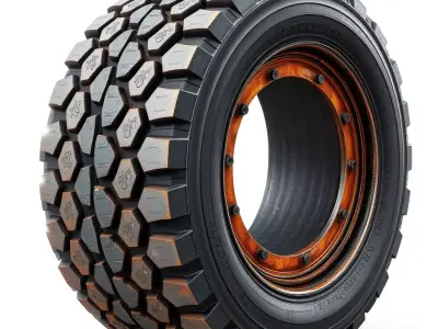Rugged OffRoad Tire 3D Model Low-poly 3D model
