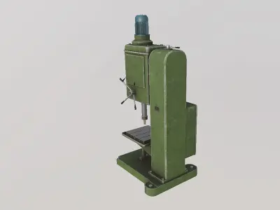 drilling machine Low-poly 3D model order