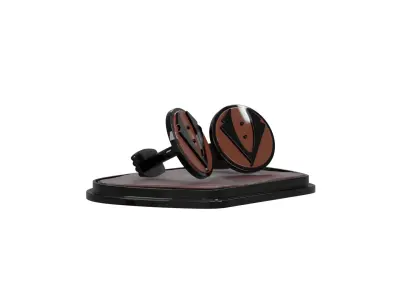 Spy Style Suit Cufflink 3D model