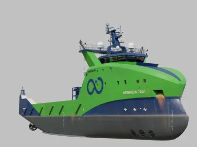 Armada 7801 Offshore Supply Ship 3D model