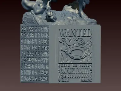 Luffy nika  - gear 5 - One piece - split part - 3D print model 3D print model