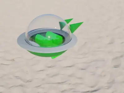 A vehicle from The Jetsons 3D model
