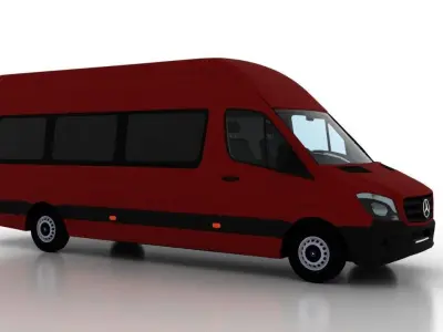 Mercedes Benz Sprinter L4H3 2015 Passenger UK 3D model