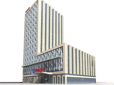 Hotel Building 3D model 52