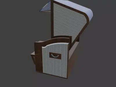 beach chair German version 3D model