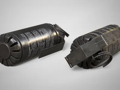 7290 Flashbang Hand Grenade AAA Game Ready Low-poly 3D model