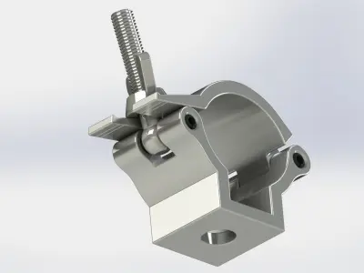Clamp for pipe 30-34 mm  75 kg 3D model