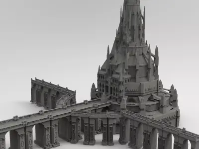 Arch Magician Tower Palace 2 3D model
