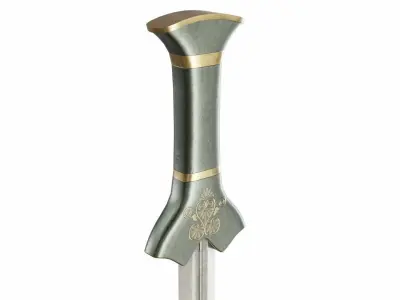 Hooksword 2 Low-poly 3D model