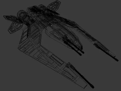 Spaceship Fighter 3D model purchase