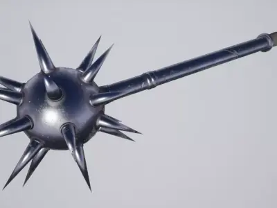 Morning Star game-ready props 3d Low-poly 3D model