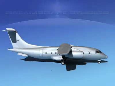 Dornier 328Jet Bare Metal 3D model