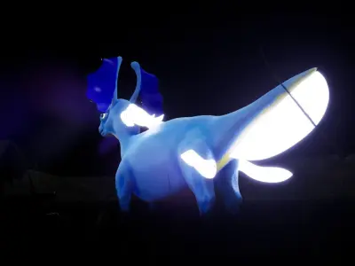 Brighdeerth-Creature glow in pokemon Free 3D model