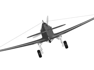 Curtiss P-40E Kittyhawk 3D model