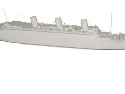 Military Ship 3D model get
