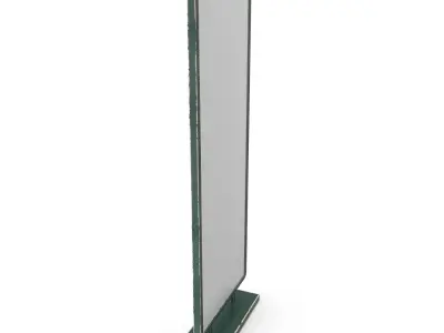 Street Advertising Billboard 10 Low-poly 3D model