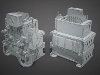 Defense Line Vol6 - Wireless Warfare Low-poly 3D model