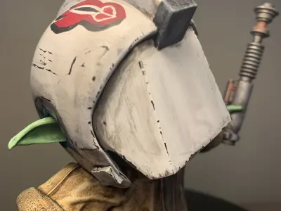 Grogu with Training Helmet  3D print model