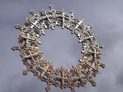 Vortex Golden Ring 4 3D model