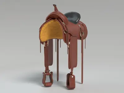 Horse Saddle 3D model purchase