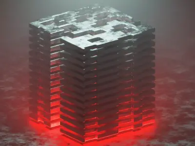 sci fi building ducky 3d remake 3D model