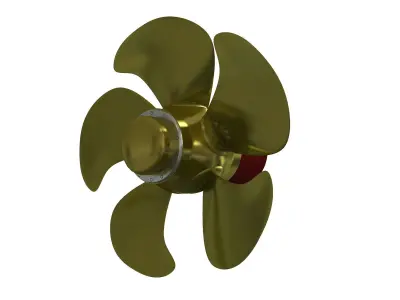 SHIP PROPELLER AND THRUSTER 3D model