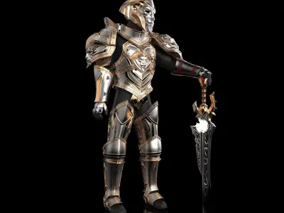 Anduin Wrynn Full Armor Set 3D Model Ready to Print 3D print model