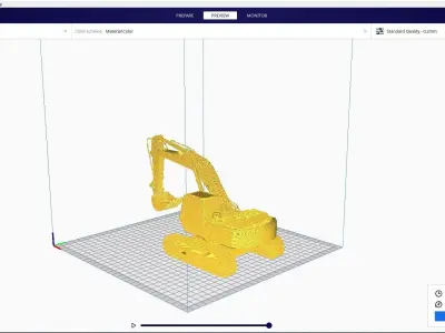 Excavator 3d printed 3D model